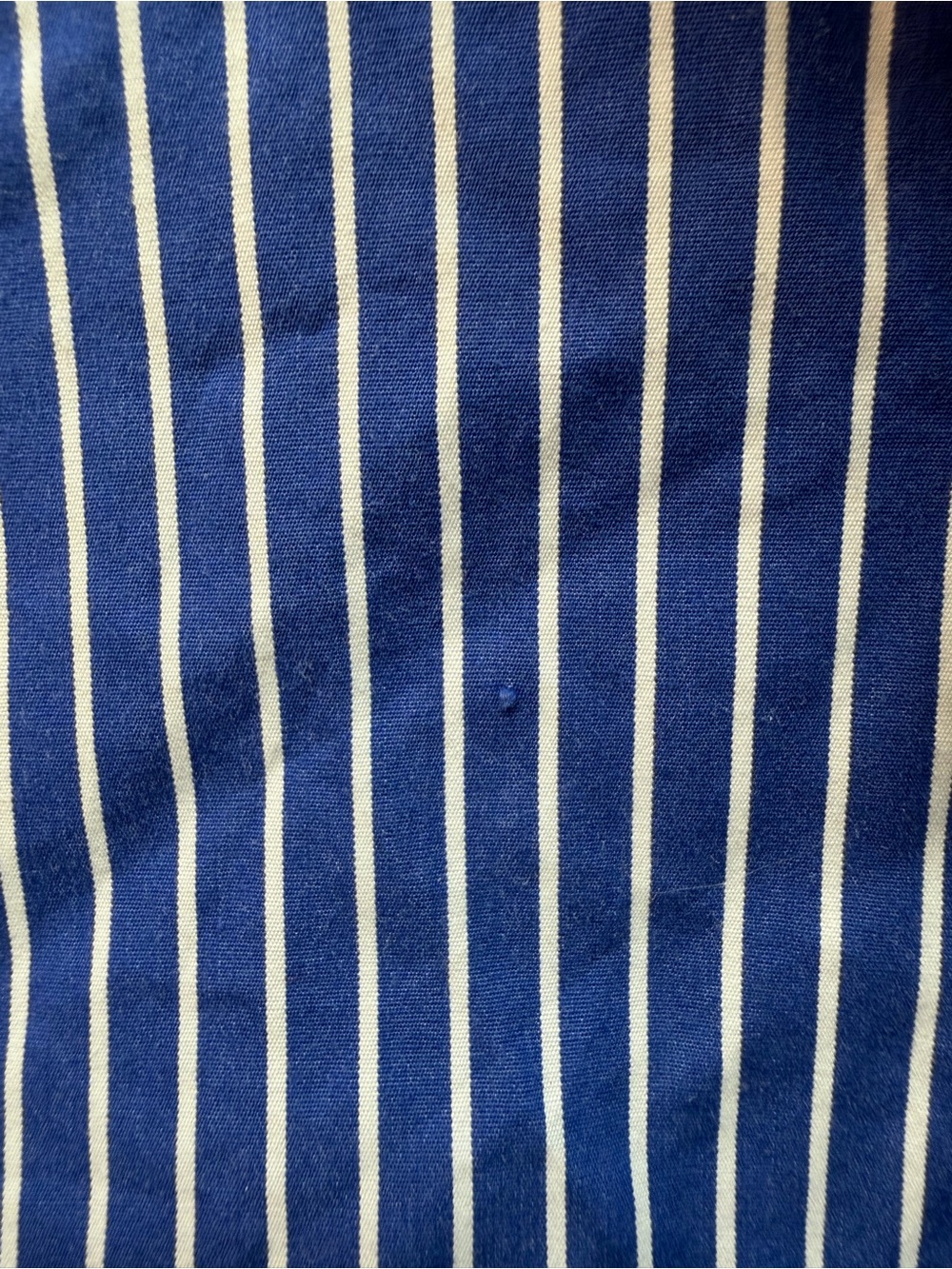 Ralph Lauren Navy & White Striped Button-Down Shirt - Picture 3 of 5